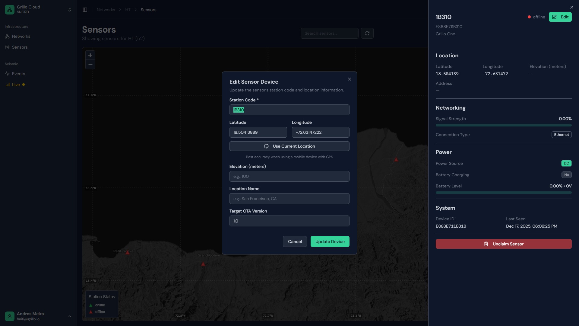 Sensor configuration